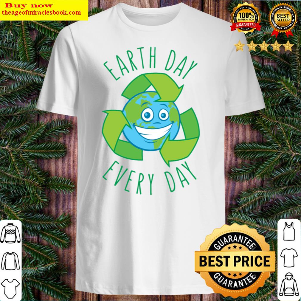 Earth Day Every Day Recycle Cartoon