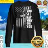 eff you see kay why oh you american us flag funny joke sweater