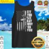 eff you see kay why oh you american us flag funny joke tank top