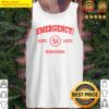 emergency athletic distressed logo tank top