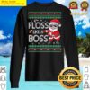 floss like a boss santa christmas boys kids xmas flossing sweater