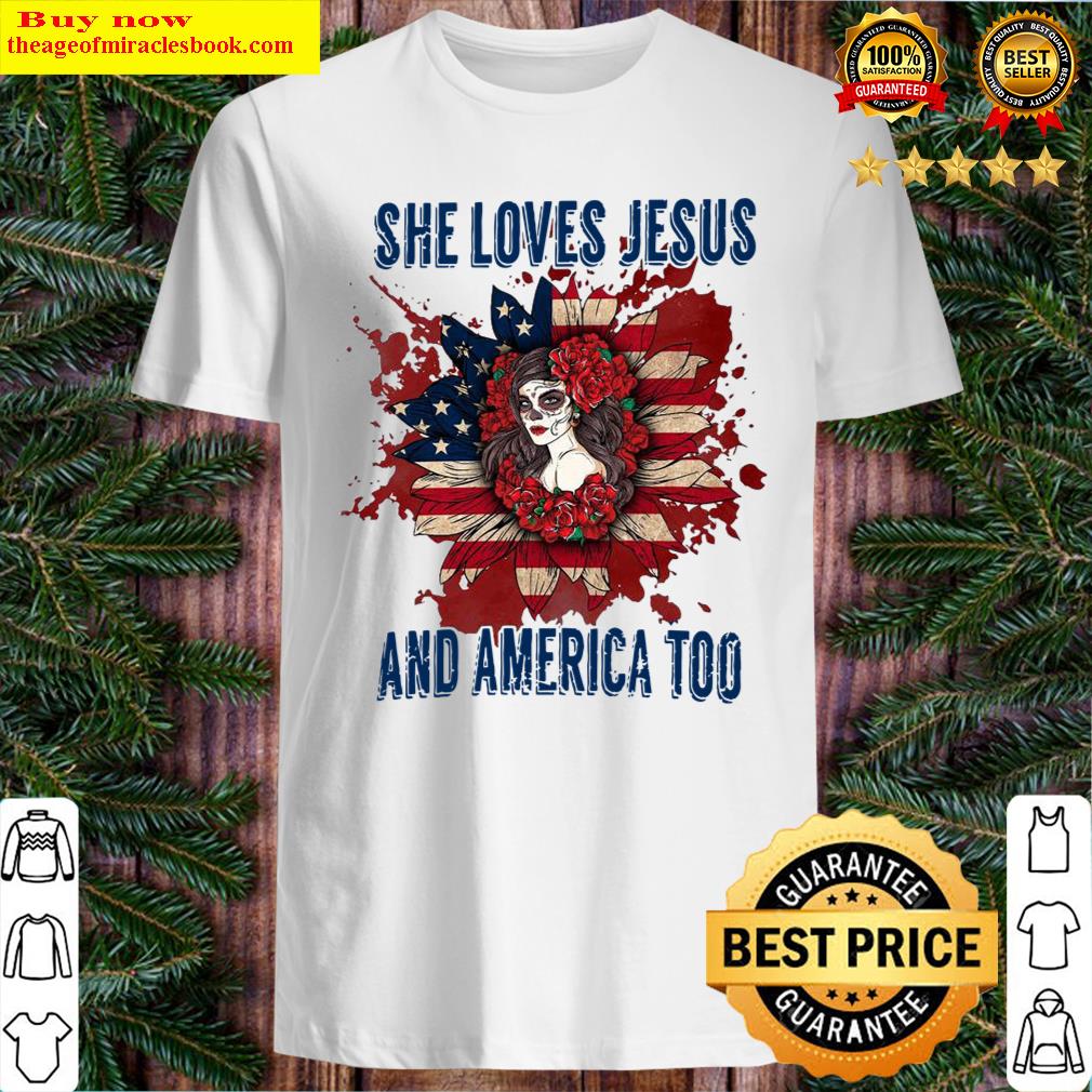 Flower Girl She Loves Jesus And America Too