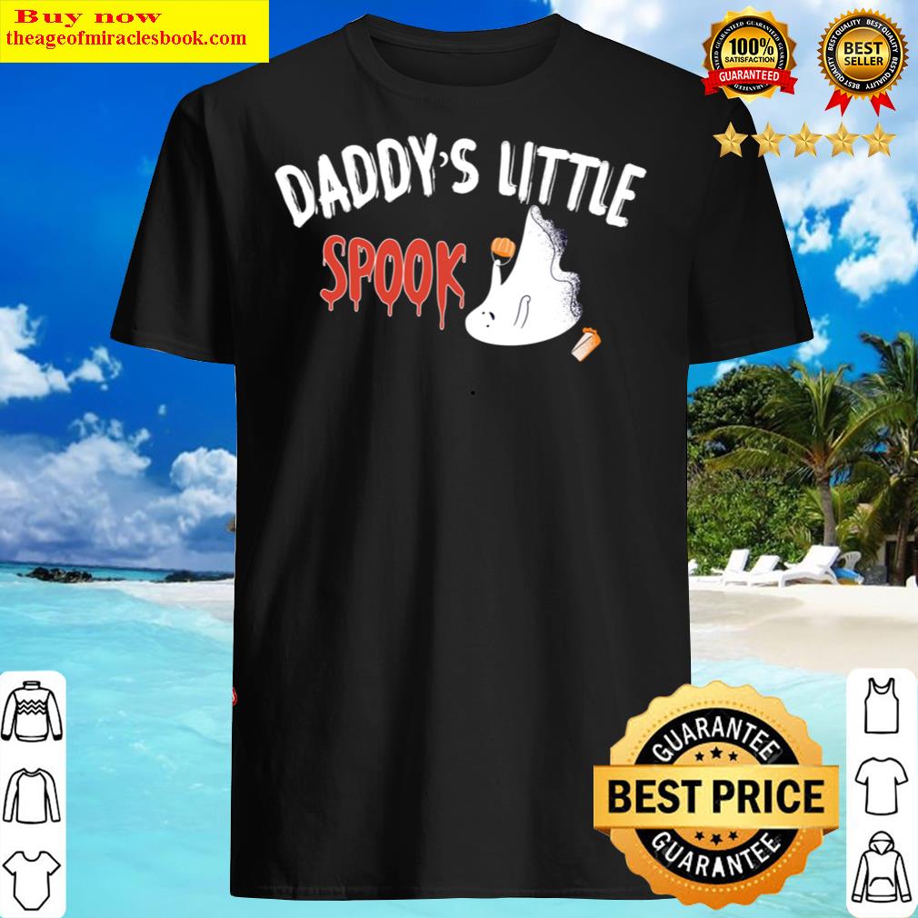Funny Gift For Daddy&39;s , Halloween Daddy&39;s Little Spook T-shirt