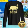 funny gym shirt beer bear deer vintage t shirt sweater