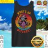 funny halloween whats up witches cat tank top