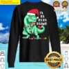 funny holiday t rex in santa hat fa ra rawr christmas gift sweater