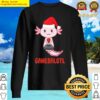 gamesalotl axolotl cute playing arcade game old gamer santa hat sweater