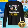 gender reveal he or she grandma matching family t shirt sweater