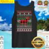 goat red plaid ugly christmas funny gifts tank top