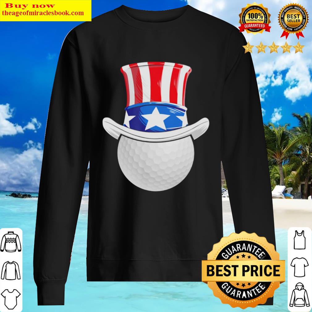 Golf Hat Happy Independence Day American Flag Sweater
