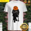 halloween horror pumpkin head wears bernie sanders mittens memes t shirt shirt