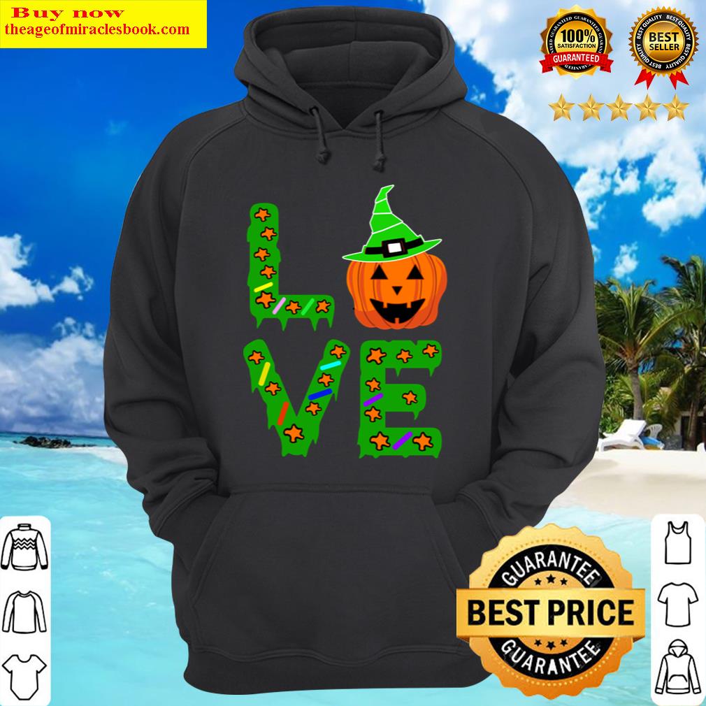 halloween love pumpkin hoodie