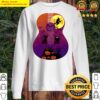 halloween night sky on guitar acoustic sweater