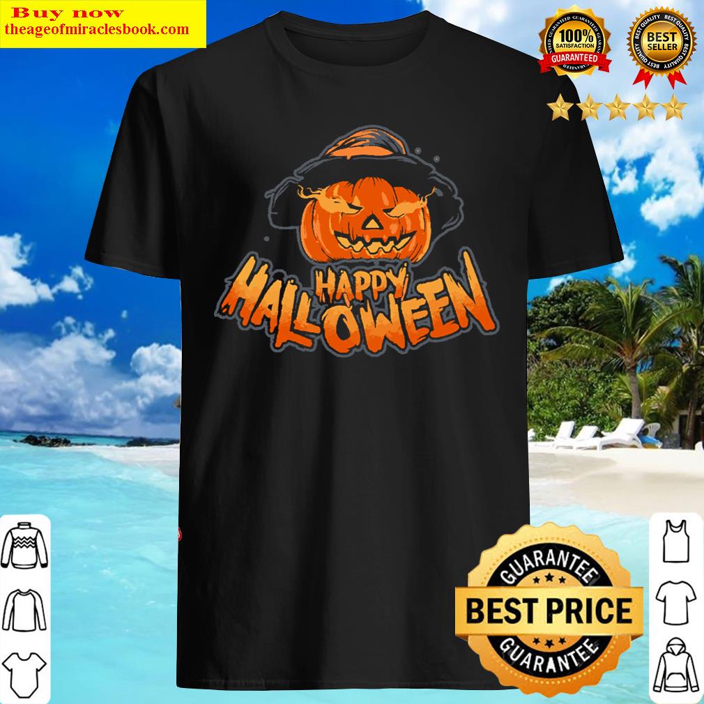 Halloween Pumpkin On Fire T-shirt