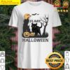 halloween scary black cat pumpkin t shirt shirt