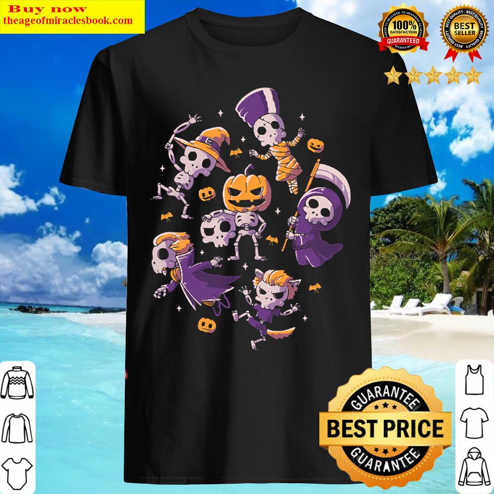 Halloween Skulls Cute Spooky Skeletons T-shirt