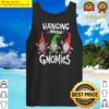 hanging with my gnomies gnomes christmas squad tank top