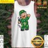 happy american gingerbread man soldier camouflage tank top