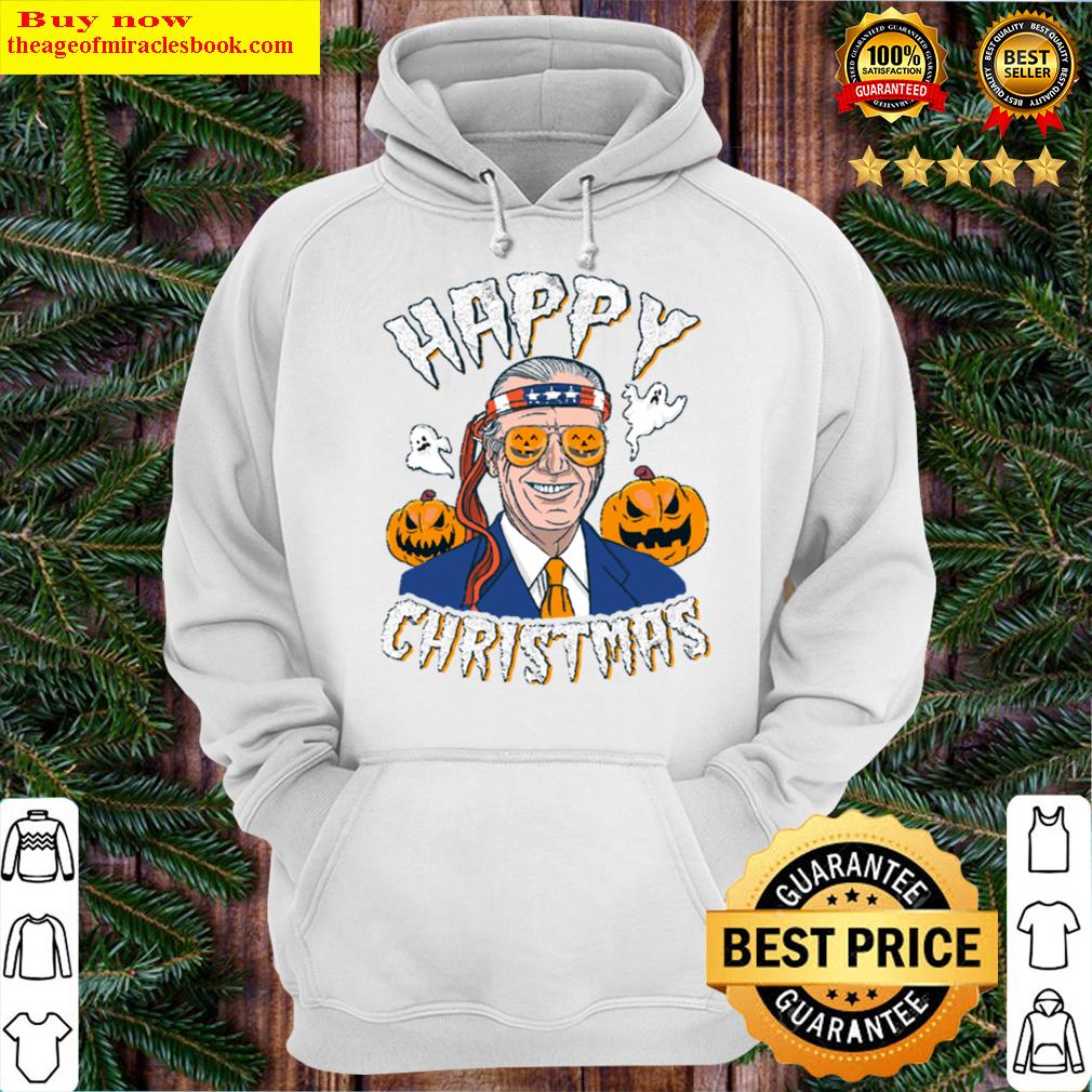 happy christmas halloween jokes pumpkin boo hoodie