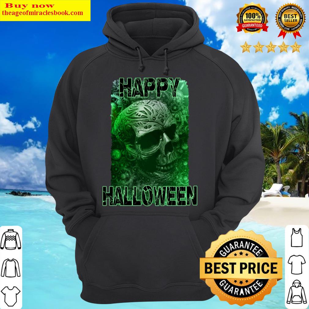 happy halloween tribal skull hoodie
