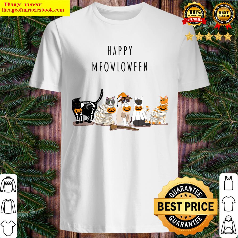 Happy Meowloween Cats T-shirt