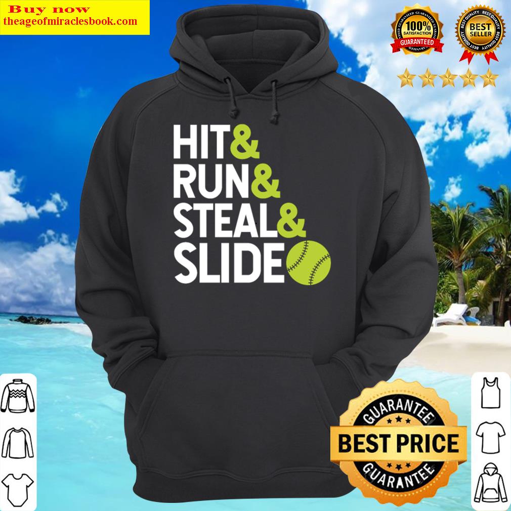hit run steal slide softball hoodie