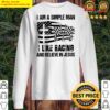 i am a simple man i like racing and believe in jesus sweater