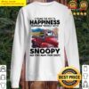 i found the key to happiness surround yourself with snoopy and stay away from idiots sweater