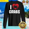 i love crabs heart crab crustacean lobster sweater