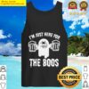 im just here for the boos funny halloween ghost cute beer tank top