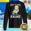 just a girl who loves anime vintage anime merch sweater
