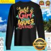 just a girl who loves karate gift graphic sweater