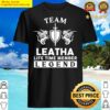 leatha name t leatha life time member legend gift item tee shirt