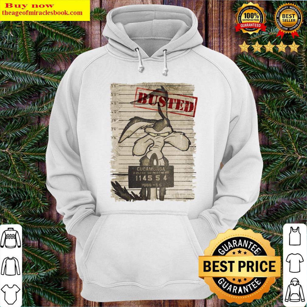 looney tunes wile e coyote busted hoodie