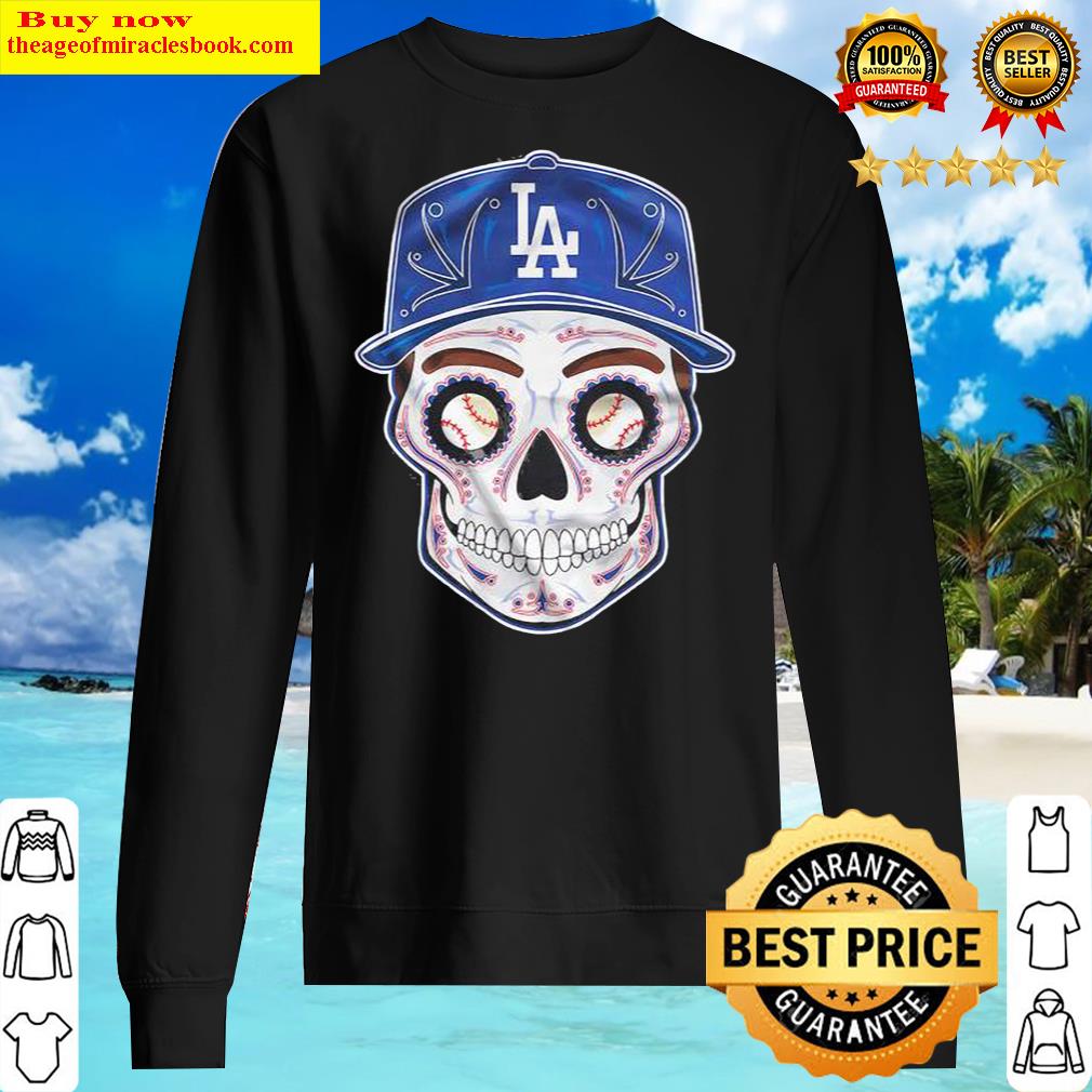 Los Angeles Dodgers Sugar Skull 11x14 Print 