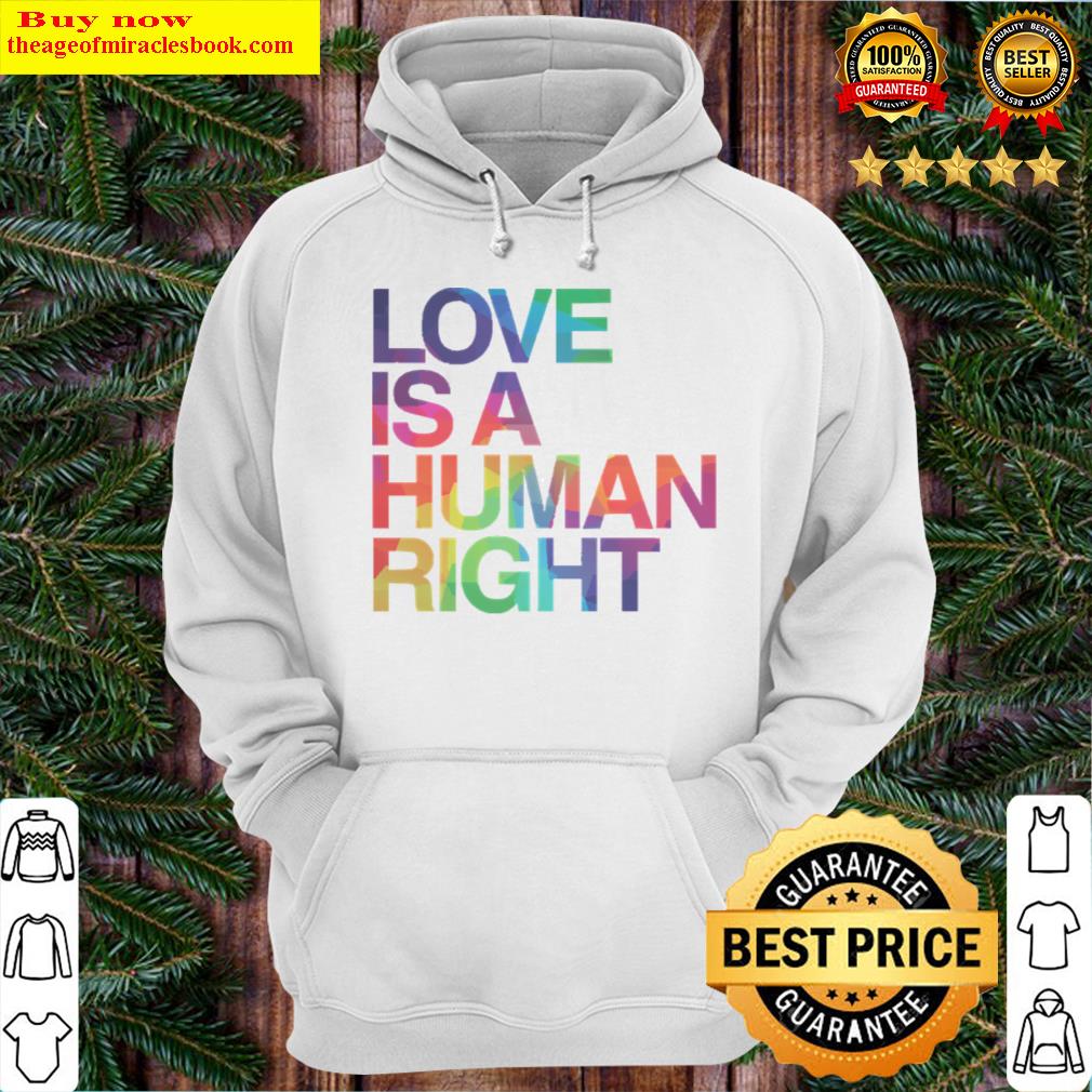 Love Is Human Right Lgbt Gay Pride Hoodie