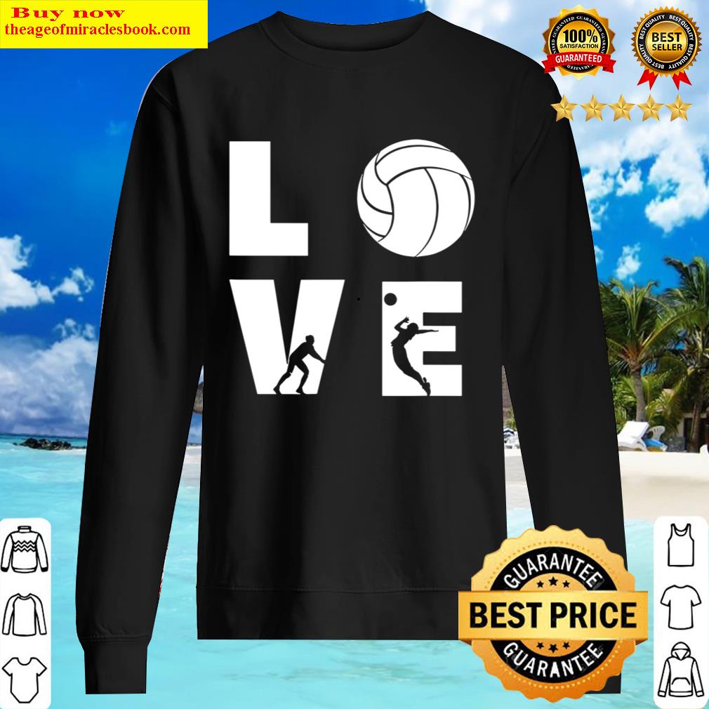Love Volleyball Volleyball Gifts For Teen Girls Sweater