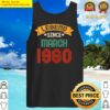 march 60 years old gifts legend since march 1960 2 tank top