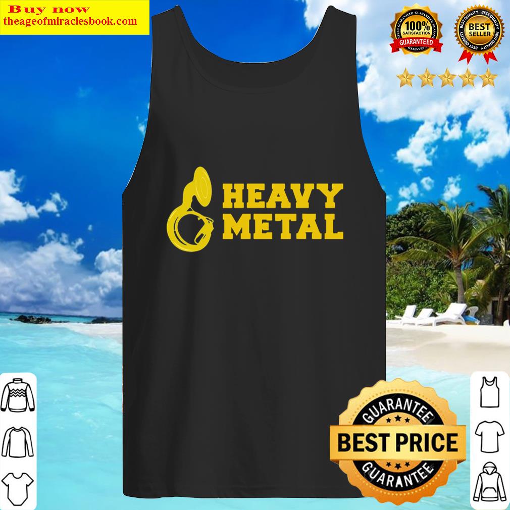 marching band heavy metal sousaphone for tubist tank top