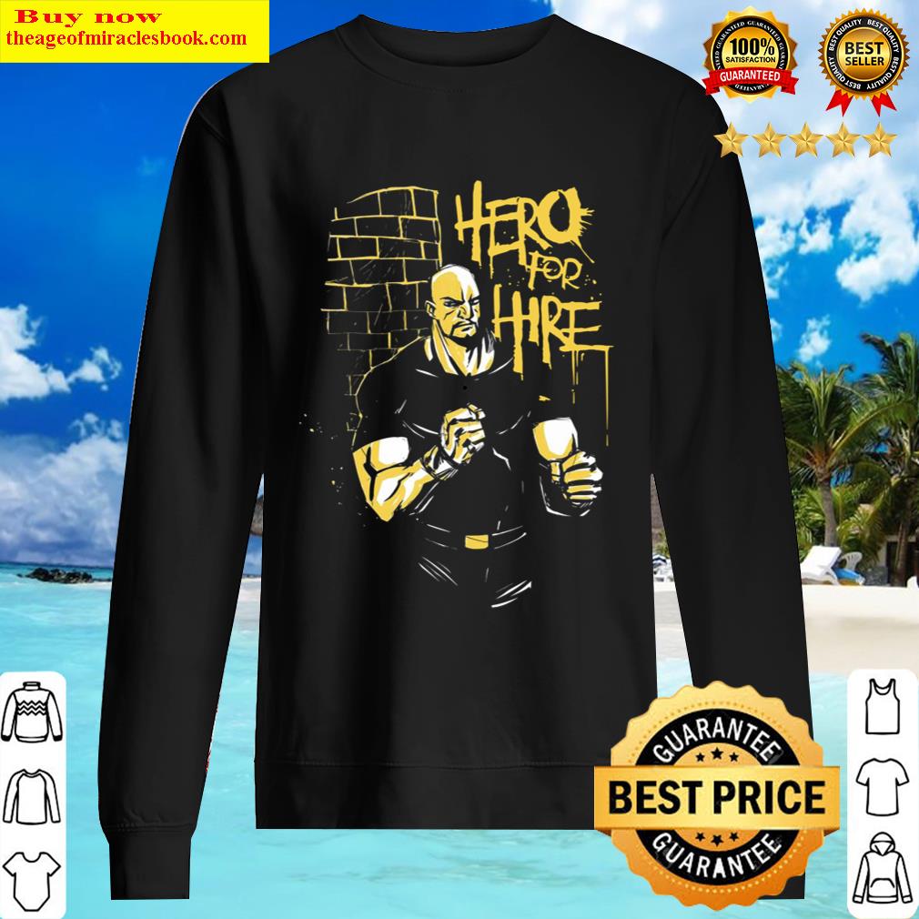 Marvel Luke Cage Hero For Hire Graffiti Wall Graphic Sweater