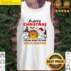 merry christmas 2021 the one where we were vaccinated halloween tank top