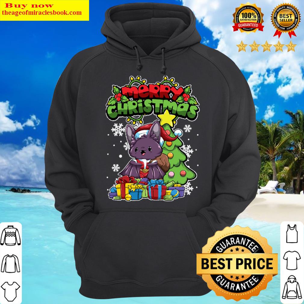 merry christmas animals xmas bat t shirt hoodie