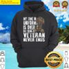 my time in uniform is over but being a veteran never ends veterans day hoodie