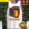 never forget the photo film roll retro analog photographers tank top