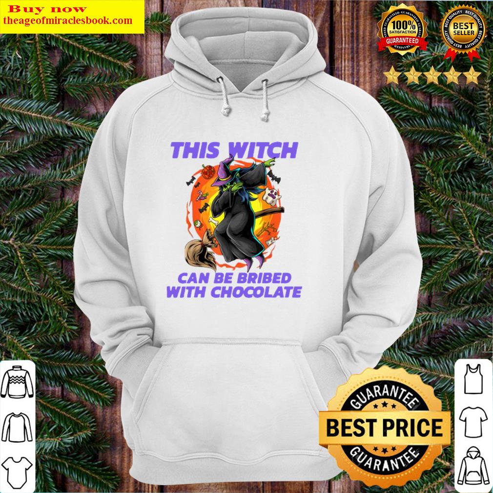 official this witch can be bribed with chocolate moon hoodie