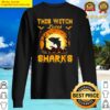 official this witch loves sharks halloween cosplay sweater