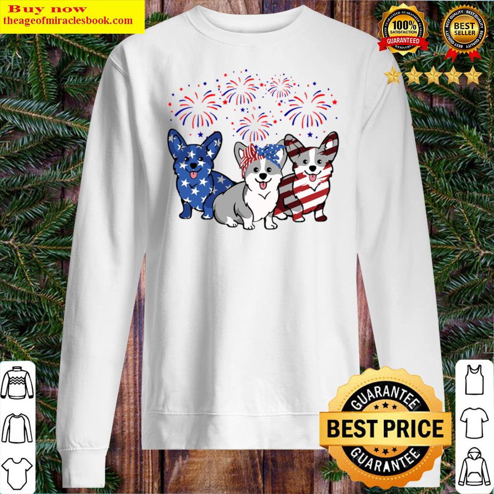 Patriotic American Corgi Sweater