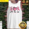 peace love cure pink ribbon breast cancer fighter tank top