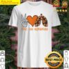 peace love respiratory therapist halloween costume skeleton t shirt shirt