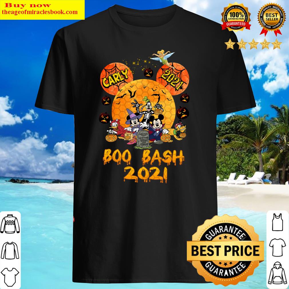 Personalized Halloween Boo Bash 2021 Halloween Mouse Cartoon Head Shirt